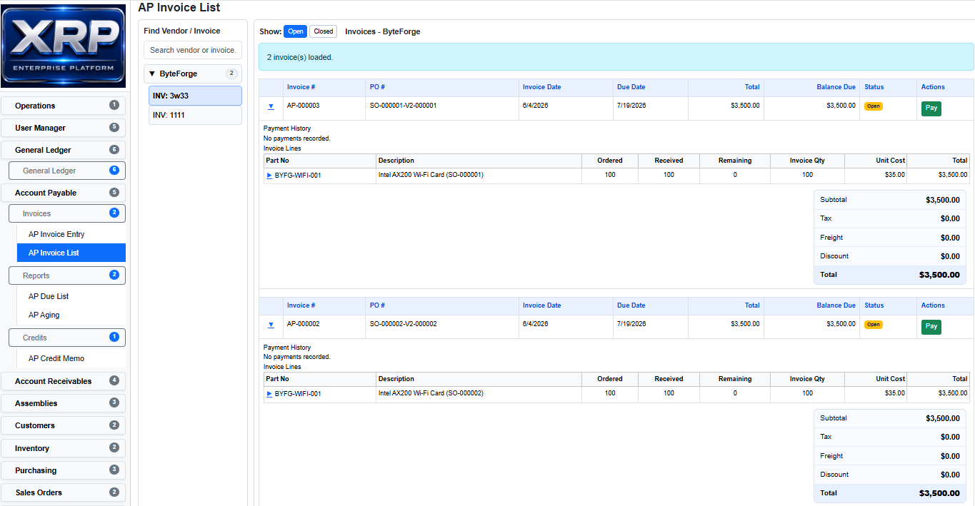 Vendor Management